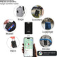Android Smart Item Tracker Locator - SEVEN SWAN Bluetooth for Google Finder Card with Wireless Charging & 3-Month Battery for Credit Cards Black