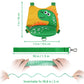 Accmor Toddler Harness Leash with Anti Lost Wrist Link, Cute Dinosaur Kids Harnesses with Wristband Bracelet Leashes Strap Tether for Baby Boys Walking (Yellow)