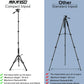 Camera Tripod 69 Inch, Patented 3-Way Swivel Portable Phone Tripod Professional Aluminum Alloy Travel Phone Camera Stand Monopod for Canon Nikon GoPro DSLR, DV Video Camcorder, Smartphone Black