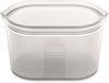 Zip Top Reusable Food Storage Bags | Large Dish [Gray] | Silicone Meal Prep Container | Microwave, Dishwasher and Freezer Safe | Made in the USA