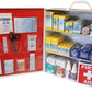 Rapid Care First Aid 80098 3 Shelf All Purpose First Aid Kit Cabinet, Class A+, Exceeds OSHA/ANSI Z308.1 2015, Wall Mountable