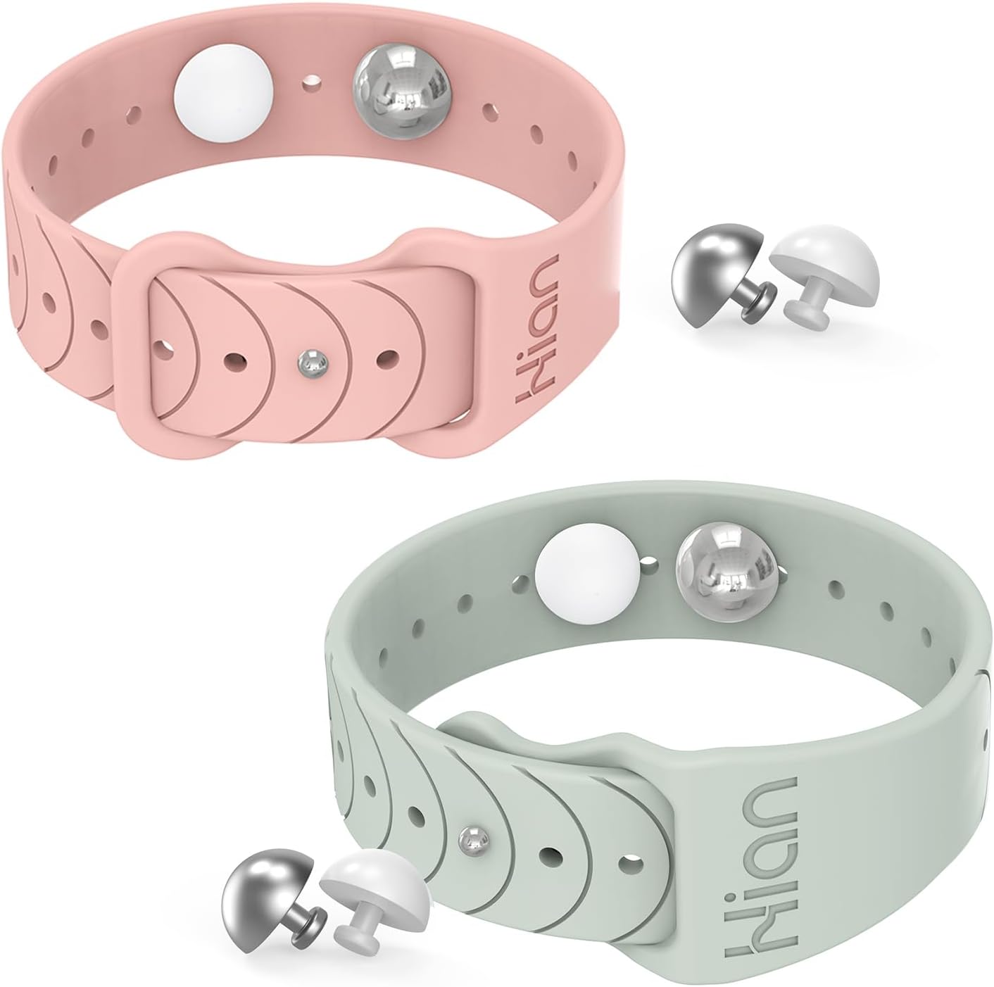 Motion Sickness Bracelet Sickness Bands Sea Sickness Wristbands Acupressure Nausea Wristband/,Natural Relief of Nausea Morning Sickness,Motion Sickness-（1PCS Beryl 1PCS Pink）