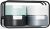 Travel Containers for Toiletries, Magnetic Travel Containers (30ml), TSA Approved Cream Jars with Toiletry Bag, Leak-proof Small Jars with Multiple Labels for Better Organization