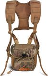 AOFAR Binocular Harness Chest Pack with Adjustable Strap, Lightweight and Large Capacity, Bino Case for Hunting, Hiking, Shooting, Camouflage