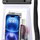 Large Waterproof Phone Pouch [with Sealing Strip], Cell Phone Dry Bag for iPhone 16 15 14 13 Pro Max Galaxy S25 S24 S23 S22 All Devices, Floating Water Proof Bag for Beach Water Park White