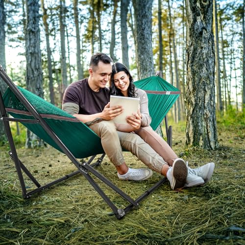 Double Hammock with Stand Included for 2 Persons