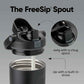 Owala FreeSip Sway Insulated Stainless Steel Water Bottle with Two-Way Spout, Built-In Straw and Bucket Handle, Made for Travel, School, and Sports, 30oz, BPA Free, Leak Proof, Very, Very Dark