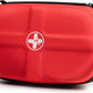 RHINO RESCUE EVA First Aid Kit, Small Waterproof Portable Emergency Hiking First Aid Kit for Backpacking, Medical Kit for Travel, Home, Car, College Dorm, Camping, Boat, Back to School (Red)