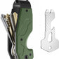 Zeeker Compact Key Organizer Keychain with Built-in Tools – Holds 1-6 Keys, Includes Bottle Opener, Hex Wrench, and Serrated Cutter – Minimalist Key Holder for Men and Women (Green)