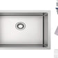 TORVA 30-Inch Undermount Kitchen Sink, Premium 304 Stainless Steel Bar Sink - 10 Inches Deep Basin Single Bowl Sink