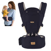 FRUITEAM Baby Carrier Newborn to Toddler, 6-in-1 Ergonomic & Adjustable Baby Carrier with Lumbar Support for All Seasons, Hands-Free, Adapt to Newborn, Infant & Toddler (Navy)