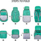 ZOMAKE 25L Ultra Lightweight Packable Backpack, Foldable Hiking Backpacks Water Resistant Small Folding Daypack for Travel(Dark Green)