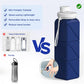 Collapsible Water Bottles 2 Pack Compact Portable,Leakproof,Bpa-Free Silicone Bottles For Travel,Hiking,Camping,Gym,Outdoor Sports.Curable,Lightweight,Reusable For On-The-Go Hydration