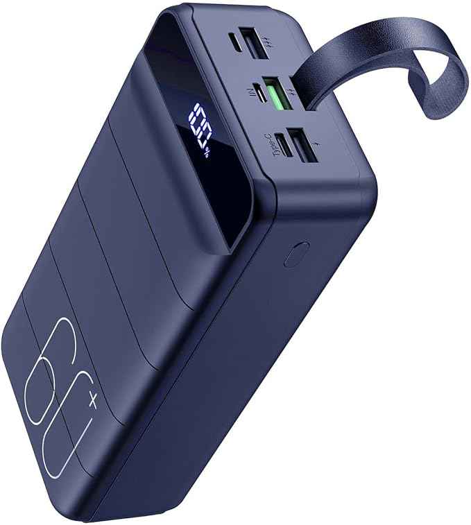 Portable Charger 60000mAh Power Bank - 22.5W Fast Charging External Battery Pack, LED Display USB C Portable Cell Phone Charger for iPhone, Samsung Galaxy, Android, Camping, Travel