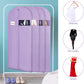 Syeeiex 60'' Garment Bags for Hanging Clothes, Set of 8 Dress Bags for Gowns, Garment Bags for Closet Storage for Gowns, Evening Dresses, Fur Coat, Long Dress(Purple)