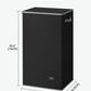 SOLEDI Laundry Hamper Black with Lid and Removable Bag - 100L Large and Tall Laundry Basket Collapsible with Handle for Clothing and Toys Storage - Dirty Clothes Hamper for Bedroom, bathroom, dorm
