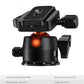 K&F Concept 64" Carbon Fiber Camera Tripod,Lightweight Travel Tripod with 36mm Metal Ball Head Load Capacity 17.6lbs, Quick Release Plate,for DSLR Cameras Indoor Outdoor Use K254C2+BH-36L