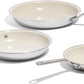 Made In Cookware - 3-Piece (Includes 8",10",12") Ceramic Non Stick Frying Pan Set (Stainless Handle) - 5-Ply Stainless Clad with Stay-Cool Handle - Professional Cookware