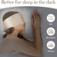 100% Mulberry Silk Sleep Mask Eye Mask for Women Man with Adjustable Band, for Side Sleeper Blackout Sleep Mask for Travel Rest and Office Large Size (Taupe)