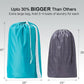 HOMEST XL Nylon Laundry Bag with Strap, Large Dirty Garments Organizer, Easy Fit a Hamper or Clothing Basket, Can Carry Up to 4 Loads of Clothes, Sky Blue