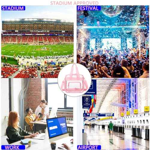Clear Bag for Stadium Events With Shoulder Strap for Women