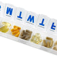 Weekly Pill Organizer - 7-Day Pill Planner Extra Large Pill Planner and Daily Pill Organizer and Medicine Reminder, Monday to Sunday Compartments - BPA Free - Travel Pill Box Case (Pack of 3)
