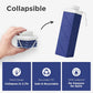 POMKAKA Collapsible Water Bottles 24.3oz(720ml), 2nd Generation Leakproof BPA-Free Travel Water Bottle,Lightweight Reusable Water bottle for Cycling Gym Camping Sports, Deep Ocean Blue