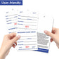 1000 Baggage Claim Check Tags with Transfer Tape on Back, 4 3/4 x 2 3/8 Hotel Luggage ID Tags Numbering from 001 to 1000, Baggage Identification for Hotel Suitcase Motel Bag
