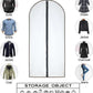 Garment Bags for Hanging Clothes 12 PCS Transparent Dress Bag for Traveling Garment Bag for Dresses Long Clothes Storage Bags with Full Zipper for Long Dress Costumes Gowns Coats 24''x54'' (12 Count)
