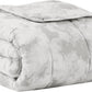 L'AGRATY Weighted Blanket - 48"x72" 15lbs Cooling Breathable Heavy Blanket Microfiber Material with Glass Beads for Adult All-Season Summer Fall Winter Soft Thick Comfort