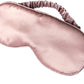 LULUSILK Mulberry Silk Sleep Eye Mask & Blindfold with Elastic Strap/Headband, Soft Eye Cover Eyeshade for Night Sleeping, Travel, Nap(Pink)