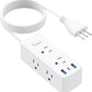 Italy Travel Plug Adapter, Olcorife US to Italy Type L Plug Adapter, International Power Strip with 6 Outlets and 3 USB(1 USB-C), 5 FT Cord for Italy Chile Ethiopia Libya