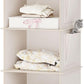 YOUDENOVA Hanging Closet Organizer, 5-Shelf Closet Hanging Storage Shelves, Beige
