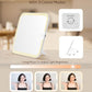 OMIRO Makeup Case, Makeup Bag with Light Up Mirror Set, Makeup Organizer Bag with Magnet Makeup Mirror for Women and Girls