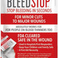 BleedStop™ First Aid Powder for Blood Clotting, Trauma Kit, Blood Thinner Patients, Camping Safety, and Survival Equipment for Moderate to Severe Bleeding Wounds or Nosebleeds - 1 (60g) Pouch
