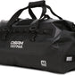 Waterproof Duffel Bag - Motorcycle Dry Bag 40L Tail Bag with Large Storage Space, Waterproof Duffle Bags with Outer Mesh Zipper Pocket for Camping, Kayaking, Fishing & Traveling-Black