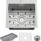 Small Kitchen Sink,15x15 Inch Bar Sink Stainless Steel Drop In Small Kitchen Sink Ideal Choice For Small Space Nice As Toprmount Prep Sink,RV Kitchen Sink With Bottom Grid,Soap Mat And Drain Assembly