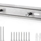 Door Barricade Bar with Door Hook Door Hanger (SUS) Patented Design for Security Reinforcement and Home Protection. Stop House Invasion and Intruder on Front Door, Bathroom and Bedroom. Childproof.