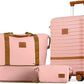 Joyway Carry On Luggage 20 Inch Expandable Suitcase with Spinner Wheel, 3 Piece Hard Shell Luggage Set with TSA Lock(Pink)
