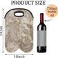 Wine Carrier Tote Personalized Bag for 2 Bottles - Neoprene Wine Bottle Holder with Carry Handle, Wine Protective Bag Insulated Bag Beer Cans Water Bottle Holder for Travel Picnic,Style1