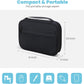 Electronics Organizer Bag, Portable Cable Organizer Case Travel Electronic Accessories Storage Case - Travel storage bag for Cables, Chargers, Phone, SD Cards - Black