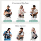 Baby Carrier, MOMTORY Safety-Certified 6-in-1 Baby Carrier Newborn to Toddler, Adjustable Detachable Infant Baby Hip Seat Carrier for 7-50lbs, All Seasons, Perfect for Shopping Travelling