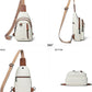 7L Sling Bag for Women Men Leather Small Sling Backpack Daypack Anti Theft Fanny Pack Crossbody Purse Travel