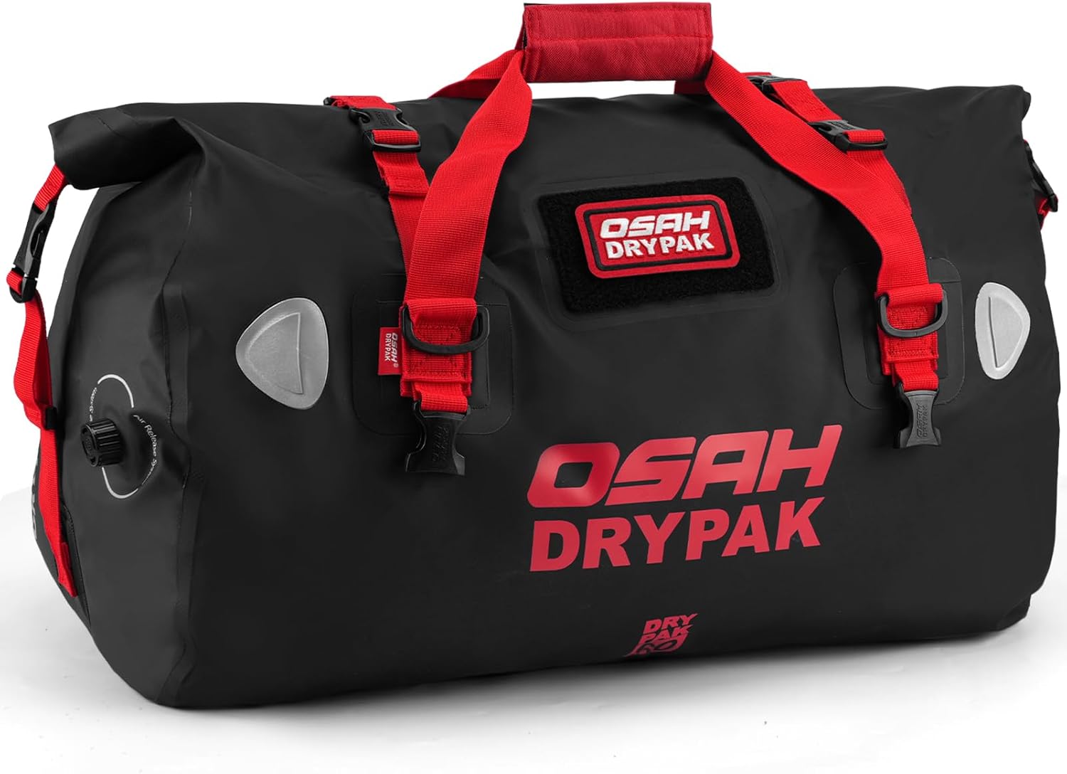 Waterproof Duffel Bag - Motorcycle Dry Bag Tail Bag with Large Storage Space, Waterproof Luggage Duffle Bags with Outer Mesh Zipper Pocket for Camping, Kayaking, Fishing & Traveling - Roamly
