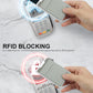 Slim Wallet for Men and Women,Pop Up Credit Card Wallet Metal Minimalist Cards Holder with Money Pocket,Small Ultralight Aluminum RFID Blocking Wallets 6-12 Card Capacity,Silver