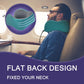 napfun Neck Pillow for Traveling, Upgraded Travel Neck Pillow for Airplane 100% Pure Memory Foam Travel Pillow for Flight Headrest Sleep, Portable Plane Accessories, Teal Set, Medium (120-200LB)