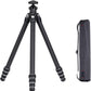 FALCAM TreeRoot F38 Quick Lock Lite Carbon Fiber Travel Tripod with Ball Head Load Capacity 3kg/6.6lbs, Max Vertical Payload 40Kg/88lbs for Cameras, All-Terrain Stability (C141K-301)
