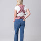 Mabē Monarch Ergonomic Baby Carrier – Premium Cotton Soft Structured Newborn to Toddler Carrier with Hip-Healthy Design, 3 Carry Positions (7-35lbs), Lightweight & Breathable,(Mauve Wings)