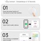 Air Tracker Tags-4 Pack Tracker Tag Work with Apple Find My (iOS 14.6 Above Only) Smart Tag Item Finders for Key, Luggage, Backpack，etc. (White, 4 Pack)
