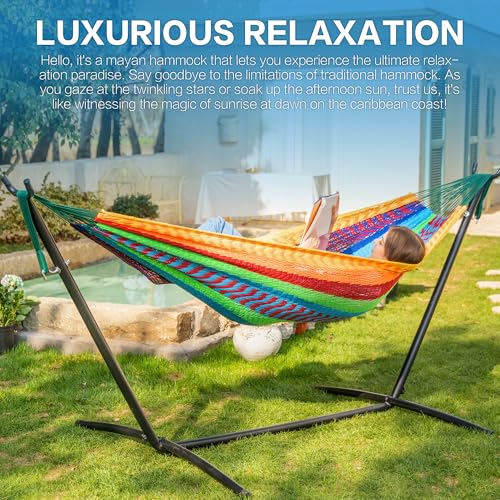 Double Hammock with Stand for Outside